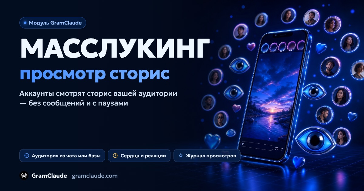 Масслукинг в Telegram: массовый просмотр сторис